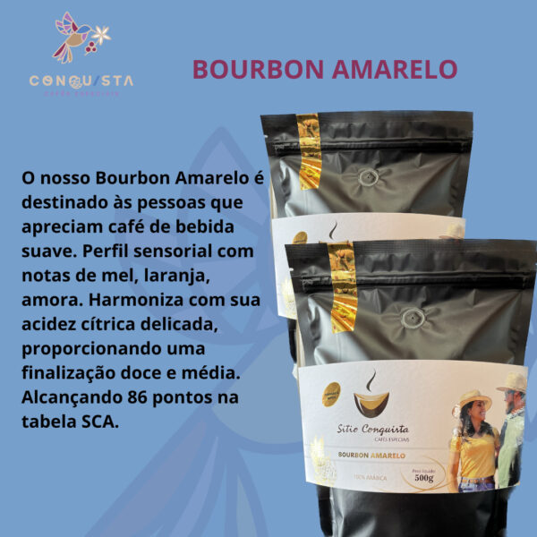 Café Bourbon Amarelo - Torrado e moído - 500g - 30 unidades