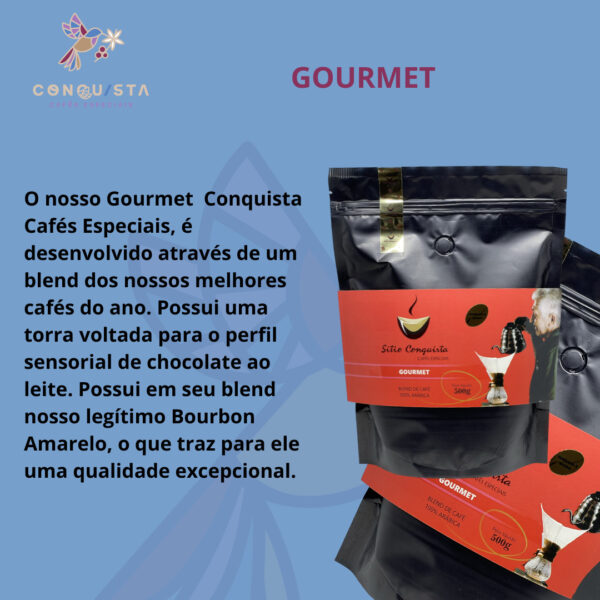 Café Gourmet - Torrado e moído - 500g - 30 unidades ATAEmbPreta