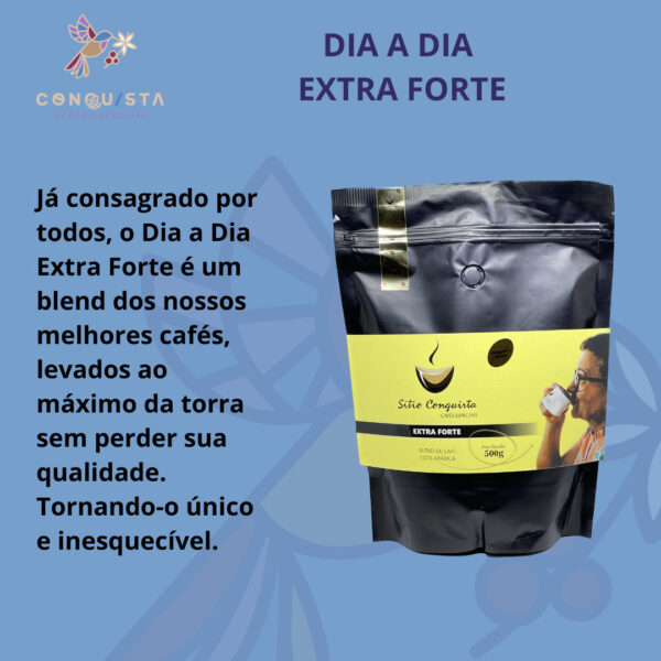 Café Dia a Dia Extra Forte - Torrado e moído - 500g - 30 unidades ATAEmbPreta