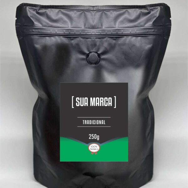 Café Tradicional – 250g Torrado e Moído - 50 unidades - PERSONALIZADO COM A SUA MARCA